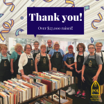 Thank you for supporting the Friends Tent Book Sale!