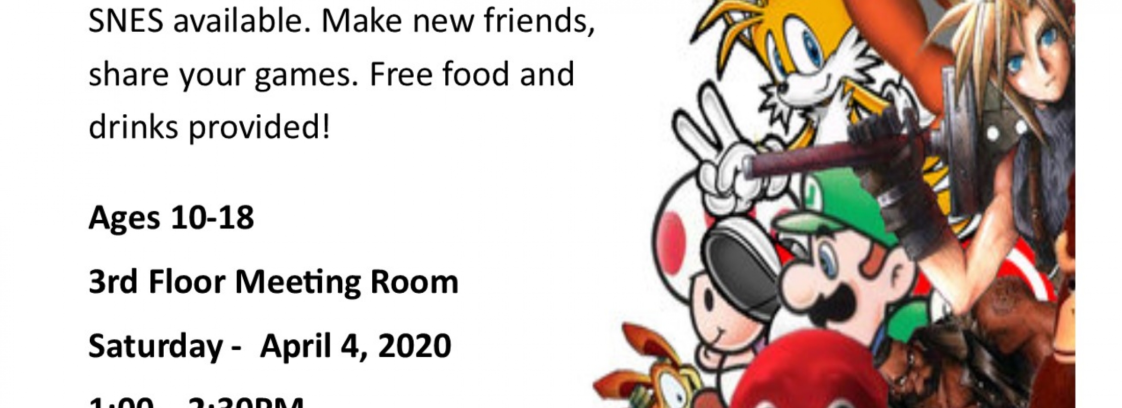 Video Game Club – Osterhout Free Library